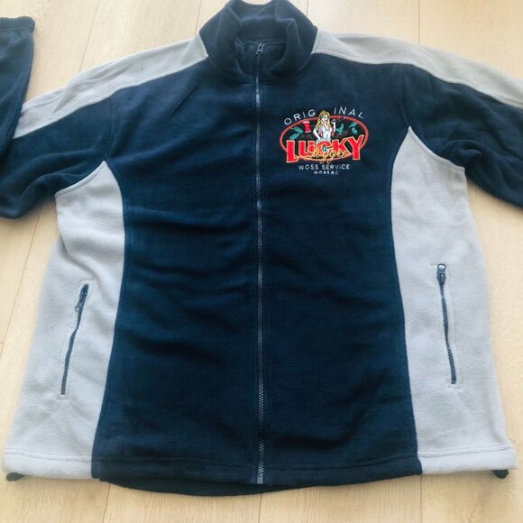 NWOT - DC Classic Blue and Grey Lucky Logger Fleece Zipper Jacket - XXL - Picture 3 of 12